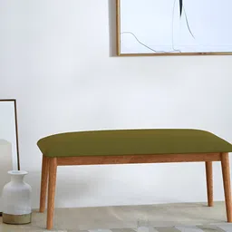 Chumbak Green Jodhpur Bench - Savanna Green Lounge Chair-image-54