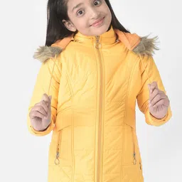 Crimsoune Club Girls Longline Hooded Parka Jacket-image-95