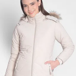 Crimsoune Club Hooded Parka Jacket With Faux Fur Detail-image-58