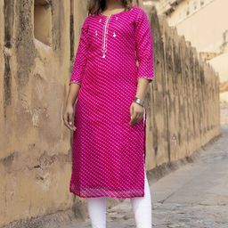 Ragavi Leheriya Printed Pure Cotton Straight Kurta-7