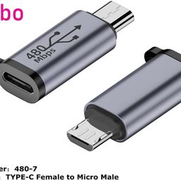 Tobo USB-C to Micro USB Adapter, USB Type C Female to Micro USB Male Converter USB C to Micro B 2.0 Charge & Data Sync Compatible with Samsung Galaxy S7 S6 J7 Note 5 Kindle Ps4TD-1300CC. (Pack of 1) image 2