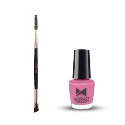 Moraze Set of Double Ended Brush & Nail Paint - Shala La La-68