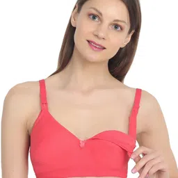 MYLO ESSENTIALS Coral Maternity/Nursing Moulded Spacer Cup Bra ME_1780-26