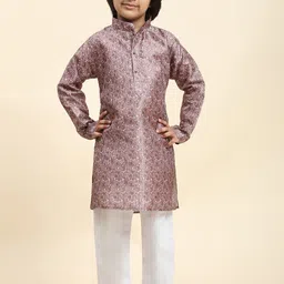 Pro-Ethic STYLE DEVELOPER Boys Ethnic Motifs Printed Regular Kurta With Pyjamas-44