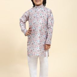 Pro-Ethic STYLE DEVELOPER Boys Ethnic Motifs Printed Regular Kurta With Pyjamas-16