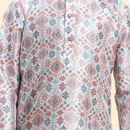 Pro-Ethic STYLE DEVELOPER Boys Ethnic Motifs Printed Regular Kurta With Pyjamas image 5