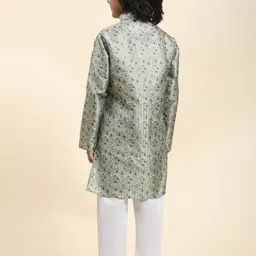 Pro-Ethic STYLE DEVELOPER Boys Ethnic Motifs Printed Regular Kurta With Pyjamas image 3