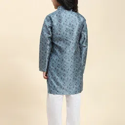 Pro-Ethic STYLE DEVELOPER Boys Ethnic Motifs Printed Regular Kurta With Pyjamas image 5