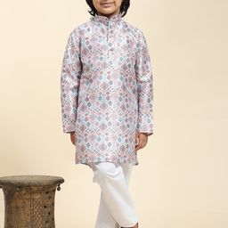 Pro-Ethic STYLE DEVELOPER Boys Ethnic Motifs Printed Regular Kurta With Pyjamas image 3