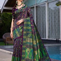KALINI Woven Design Patola Saree-51