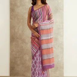 Taneira Striped Sequinned Kota Saree-picture-36
