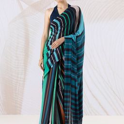 navyasa by liva Striped Liva Saree-picture-38