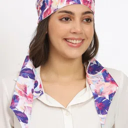 Beau Design Floral Printed Turban Cap Style Bandana Scarve-57