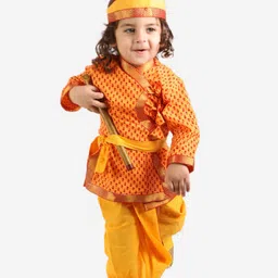 KID1 Boys Ethnic Motifs Printed Angrakha Kurti with Dhoti Pants-image-59