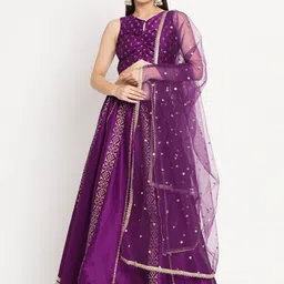 studio rasa Ethnic Motifs Printed Ready to Wear Lehenga & Blouse With Dupatta-27