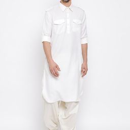 VASTRAMAY Shirt Collar Regular Kurta With Salwar Set-image-28