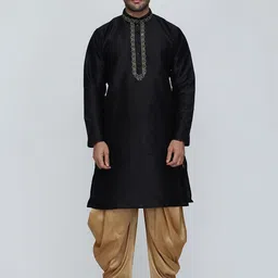 ROYAL KURTA Mandarin Collar Regular Kurta with Patiala-image-5