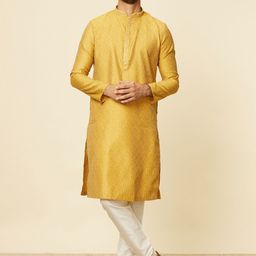 Manyavar Floral Printed Regular Kurta with Pyjama-image-83