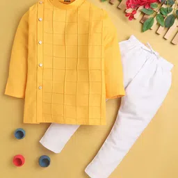 BAESD Boys Mandarin Collar Regular Kurta with Pyjamas-13