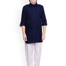 BAESD Boys Shirt Collar Pathani Kurta With Pyjamas-41