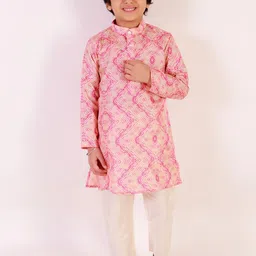 JBN Creation Boys Geometric Printed Kurta with Pyjamas-7