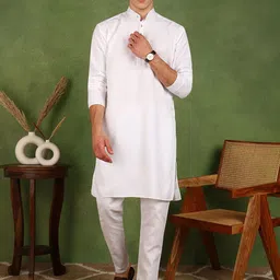 FUBAR Mandarin Collar Regular Kurta with Pyjamas-picture-48