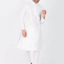 VASTRAMAY Mandarin Collar Straight Kurta with Churidar-image-15