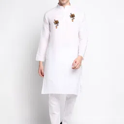 DEVOILER Ethnic Motifs Printed Regular Kurta With Pyjamas-picture-18