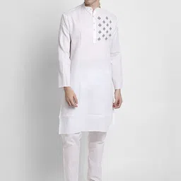 DEVOILER Ethnic Motifs Printed Regular Straight Kurta with Pyjamas-68