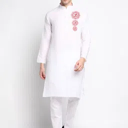 DEVOILER Ethnic Motifs Printed Regular Kurta With Pyjamas-picture-18