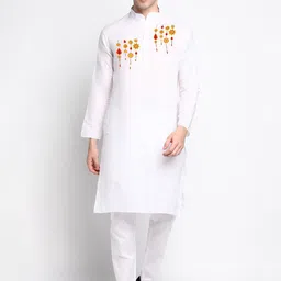 DEVOILER Ethnic Motifs Printed Regular Kurta With Pyjamas-picture-19