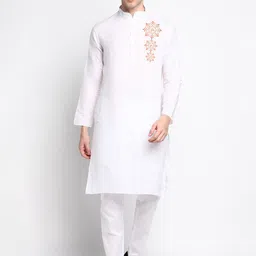 DEVOILER Ethnic Motifs Printed Regular Kurta with Pyjamas-picture-16