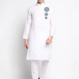 DEVOILER Ethnic Motifs Printed Straight Kurta With Pyjamas-picture-57