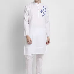 DEVOILER Ethnic Motifs Printed Kurta with Pyjamas-picture-0