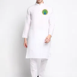 DEVOILER Ethnic Motifs Printed Kurta with Pyjamas-picture-7