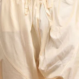 SHRESTHA BY VASTRAMAY Men Cream-Coloured Kurta with Pyjama & With Dupatta image 5
