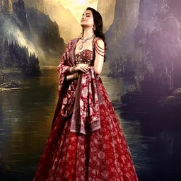 Rashika Sharma Embellished Sequinned Made to Measure Lehenga & Blouse With Dupatta image 4