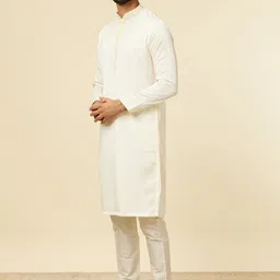 Manyavar Thread Work Kurta with Pyjamas image 3