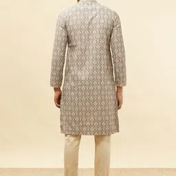 Manyavar Ethnic Motifs Printed Sequined Regular Kurta with Pyjamas image 4