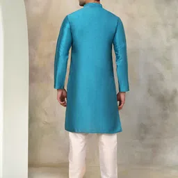 Jompers Regular Dupion Silk Regular Straight Kurta with Churidar image 5