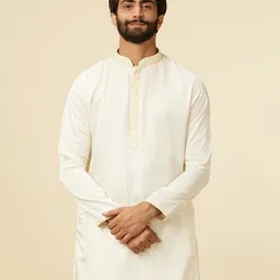 Manyavar Thread Work Kurta with Pyjamas image 5