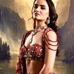 Rashika Sharma Embellished Sequinned Made to Measure Lehenga & Blouse With Dupatta image 3