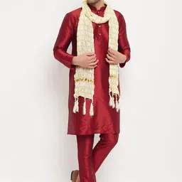 VASTRAMAY Straight Kurta with Pyjamas & Dupatta-image-69