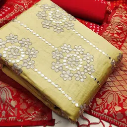 SHADOW & SAINING Embellished Unstitched Dress Material-picture-58