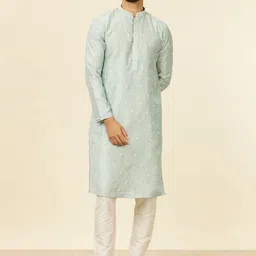 Manyavar Men Embroidered Regular Kurta with Pyjamas-23