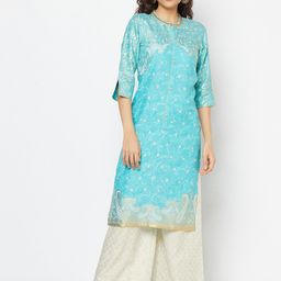 AURELIA Ethnic Motifs Printed Sequined Kurta with Palazzos-image-31