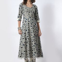 JAHIDA COMFORT WITH STYLE Ethnic Motifs Printed Thread Work Kurta With Trouser-picture-14