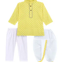 BAESD Boys Ethnic Motifs Printed Regular Kurta with Pyjamas-8