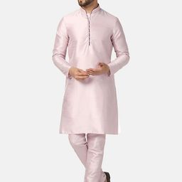 TAHVO Regular Dupion Silk Kurta with Churidar-picture-14