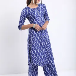 KETCH Ethnic Motifs Printed Kurta with Palazzos & Dupatta-picture-2